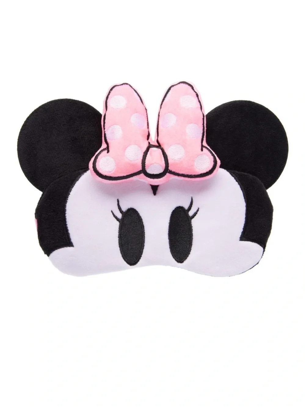 Disney Minnie Mouse Plush Sleep Mask - Pink, Black & White